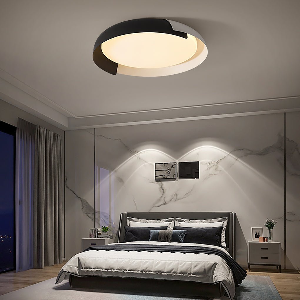 Minimalist LED Round Ceiling Light Dimmable for Bedroom
