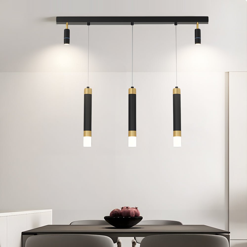 Minimalist Linear Chandelier - 3 Step Dimming Modern Dining Spotlight