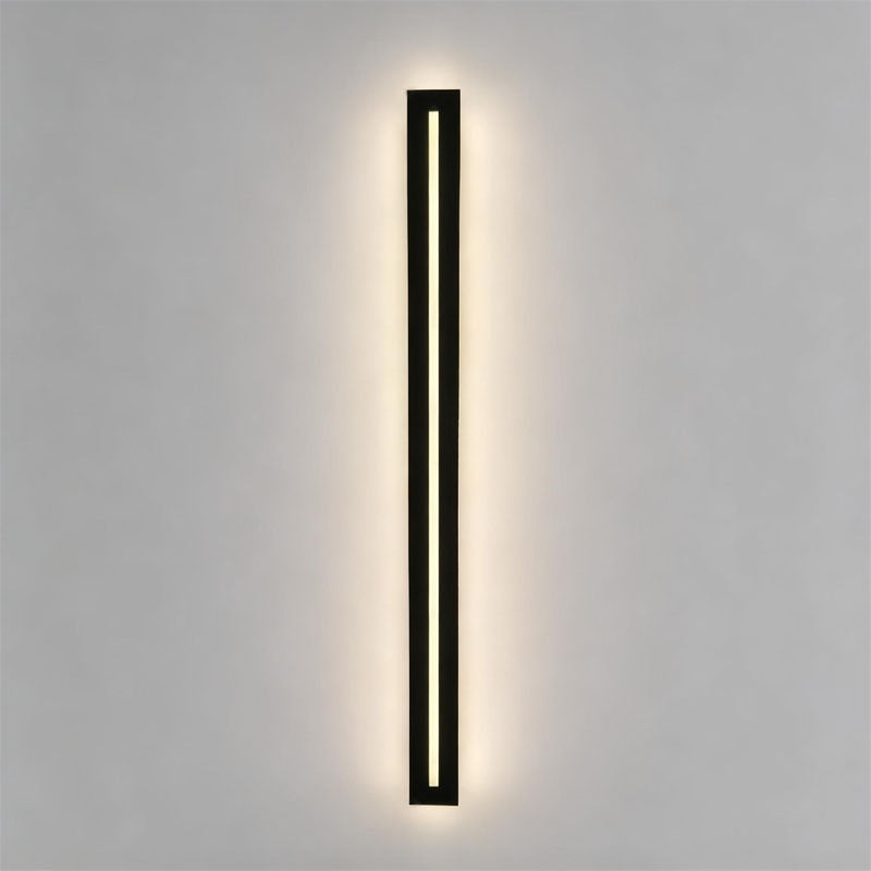 Modern LED Linear Black Wall Sconce - Iron Light Fixture
