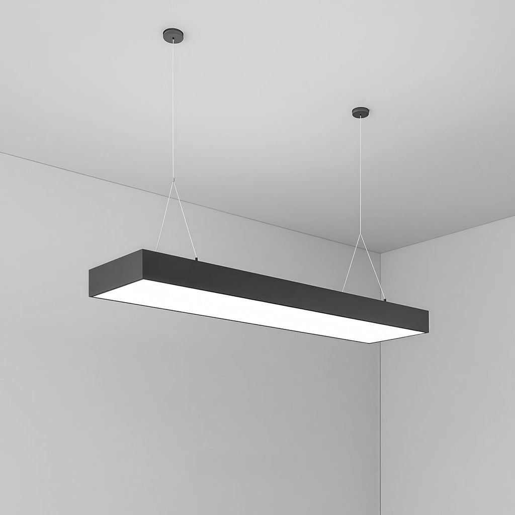 Long Rectangular Modern LED Chandelier - Minimalist Ceiling Light