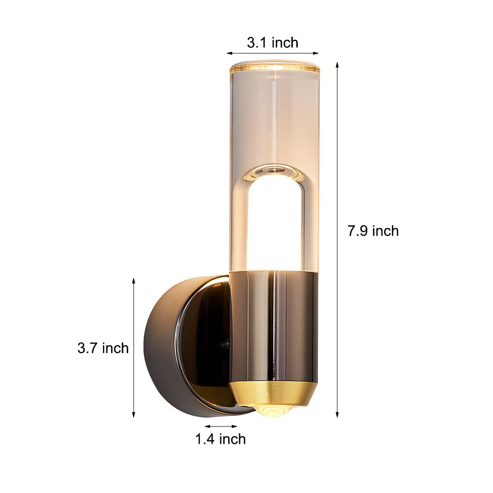 Minimalist Luxury Acrylic Strip 3 Step Dimming Wall Light Fixture