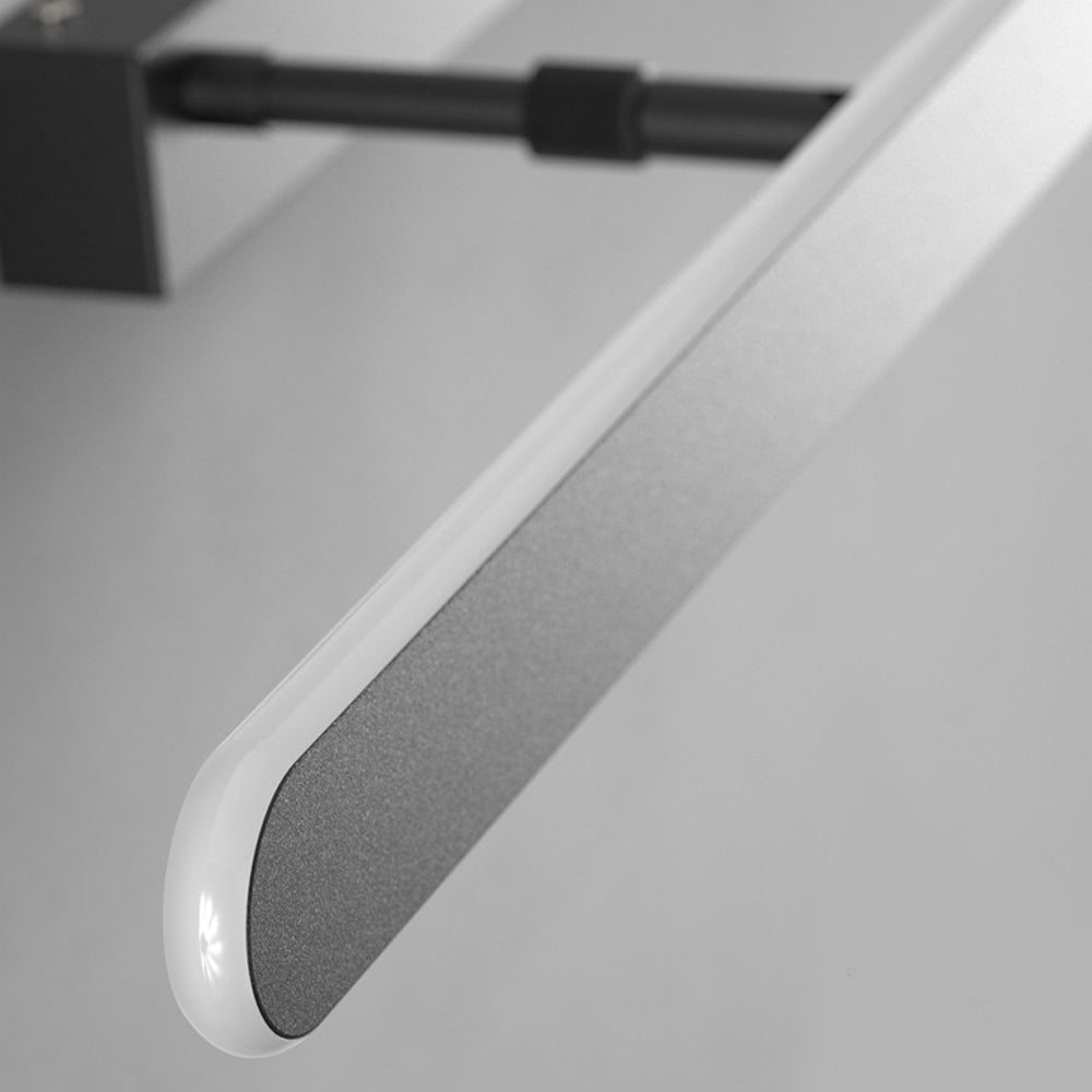 Minimalist Matte Black LED Bathroom Vanity Light Bar with Acrylic Surround Lighting, Modern Wall Sconce for Vanity, Energy-Efficient Bathroom Lighting Fixture, Stylish Home Decor, Easy Installation, Dimmable LED Lights, Contemporary Bathroom Design, Warm