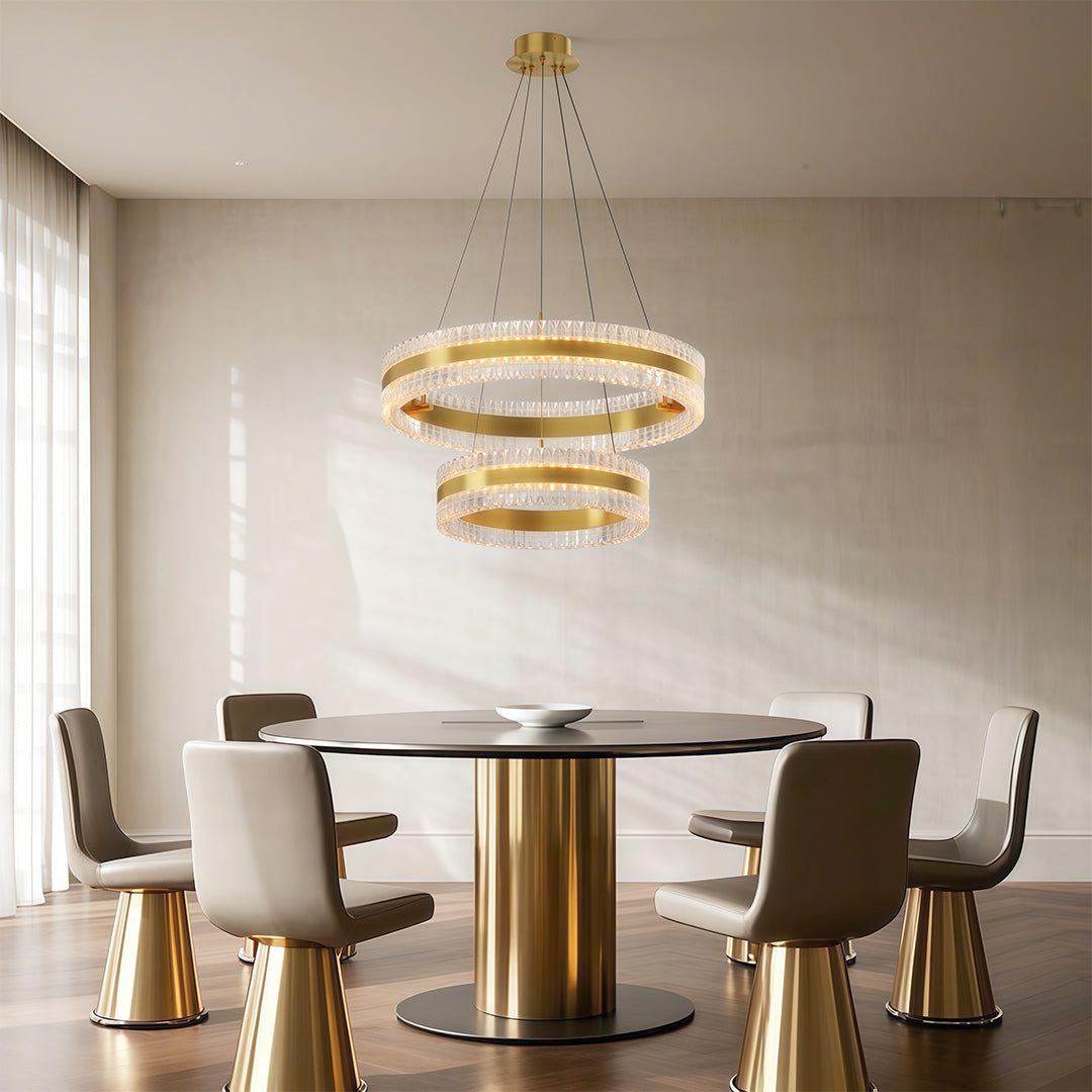 Modern Circular Minimalist Luxury Chandelier Ceiling Light