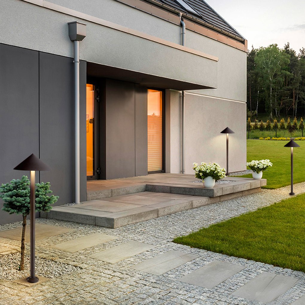 Sleek Minimalist Outdoor LED Umbrella Post Light

Elevate your outdoor space with our Sleek Minimalist Outdoor LED Umbrella Post Light. This stylish and modern lighting solution features an umbrella shape designed to provide efficient illumination while e
