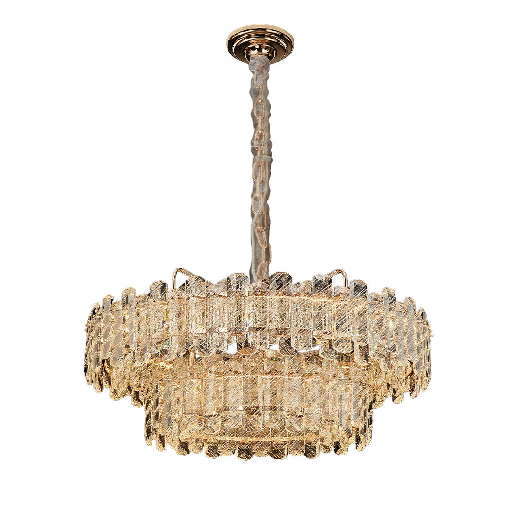 Nordic Luxury Carbon Steel Crystal Chandelier Ceiling Light