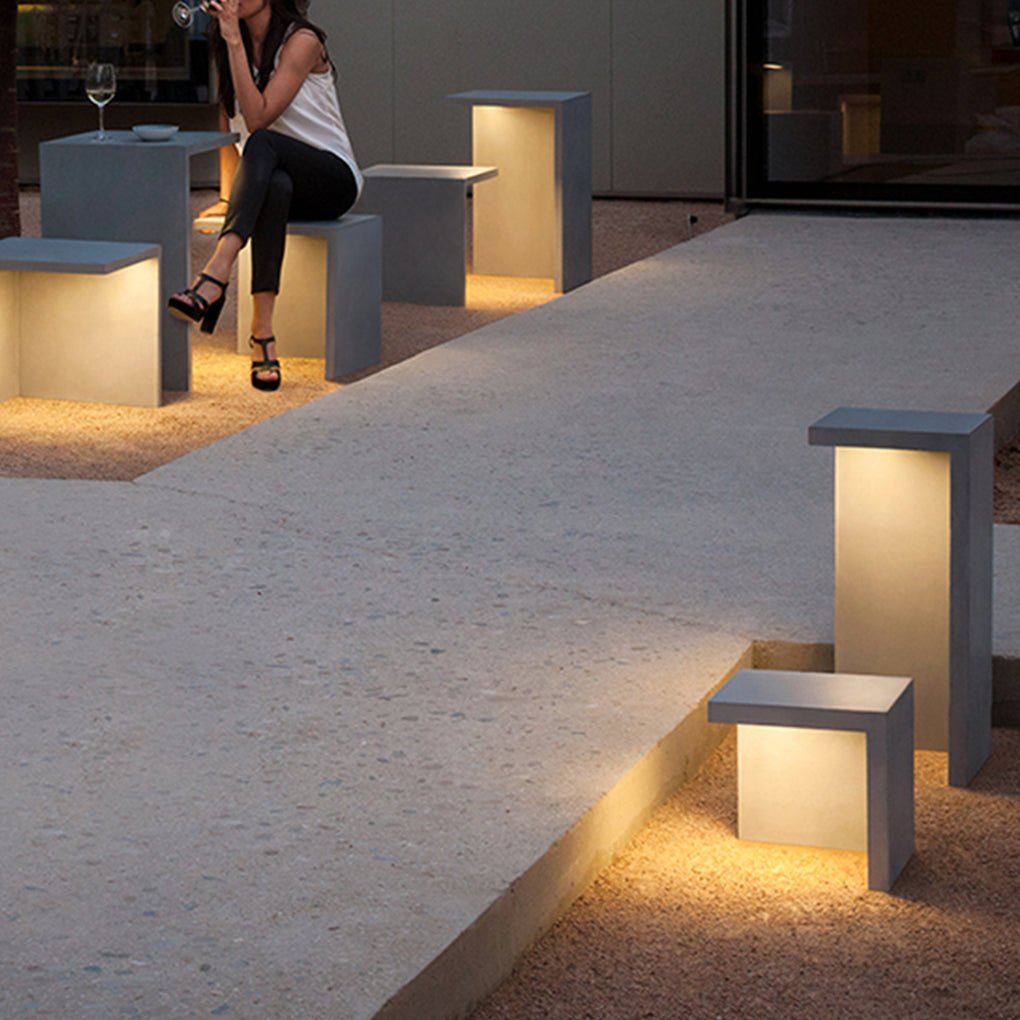 Multifunctional Waterproof Square Stool Table - Creative Outdoor Light