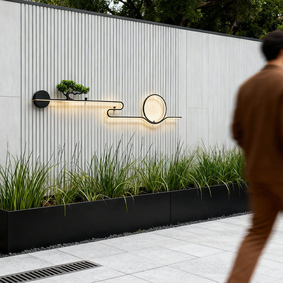 Retro Waterproof LED Wall Sconce - Outdoor Tree Landscape Light