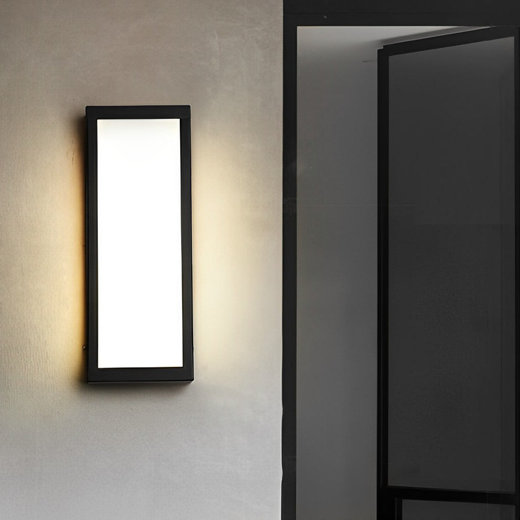 Modern Waterproof LED Outdoor Wall Light - Rectangle Design