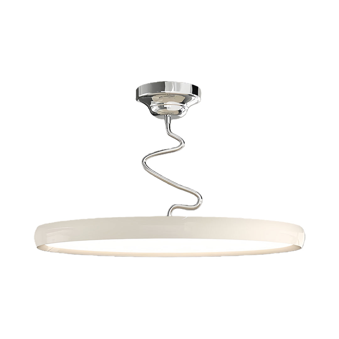 Modern Semi Flush Mount Twisted Full-Spectrum Ceiling Light