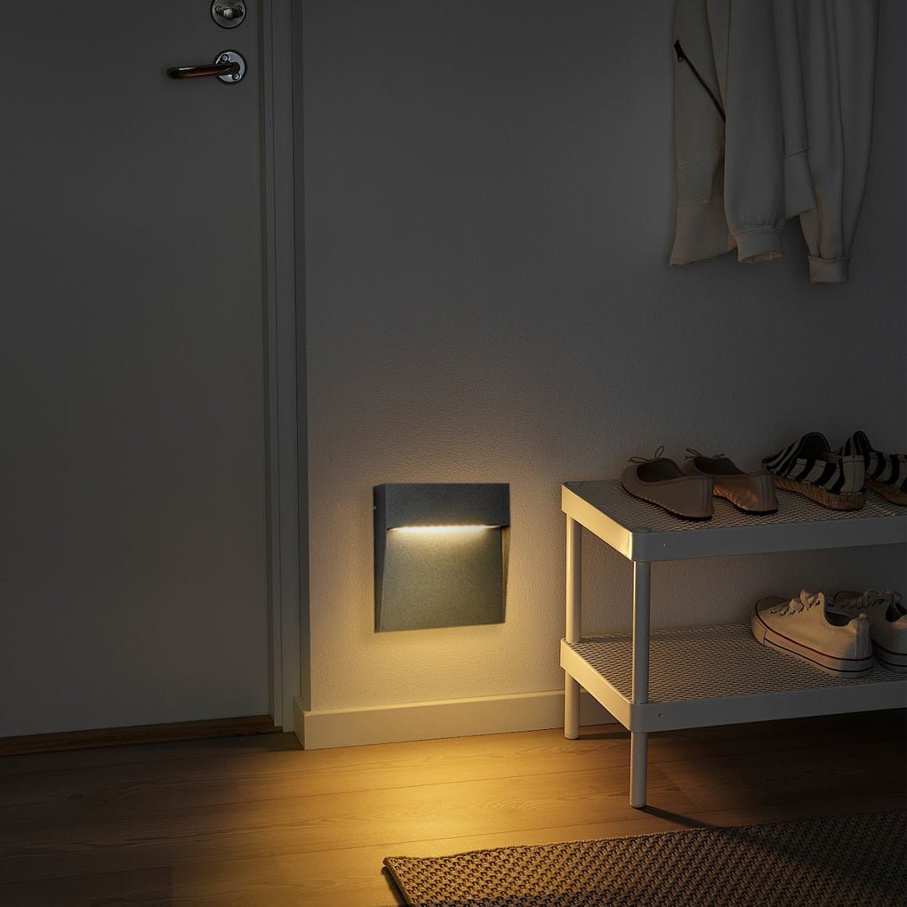 Square Waterproof Outdoor Stair Lights - Minimalist Design for Pathway Illumination