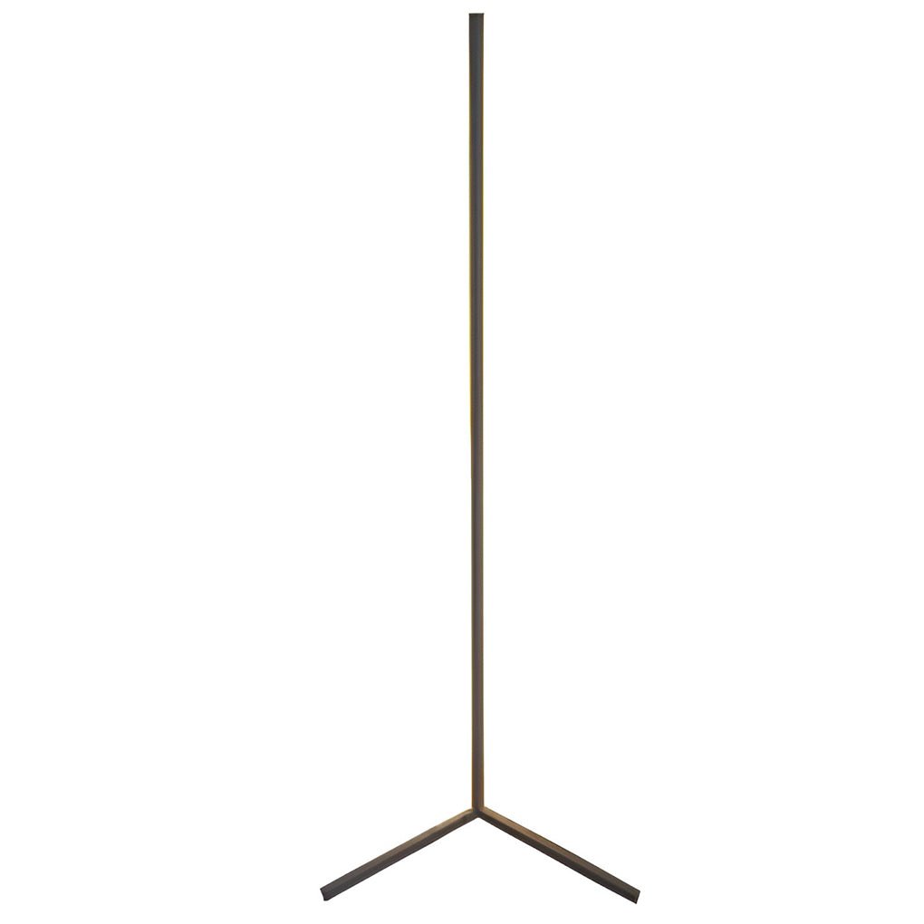 Modern Minimalist RGB Corner Floor Lamp - Black LED Design