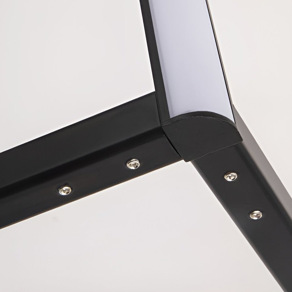 Modern Minimalist RGB Corner Floor Lamp - Black LED Design