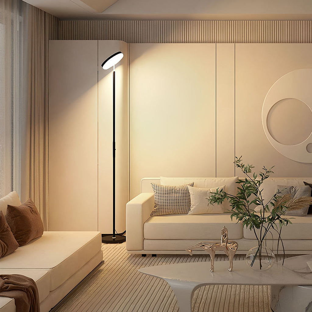 Uplight Floor Lamp with Ambient Reading Light and Downlight Function