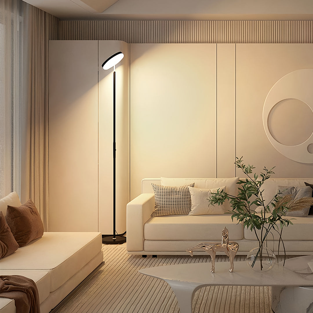 Uplight Floor Lamp with Ambient Reading Light and Downlight Function