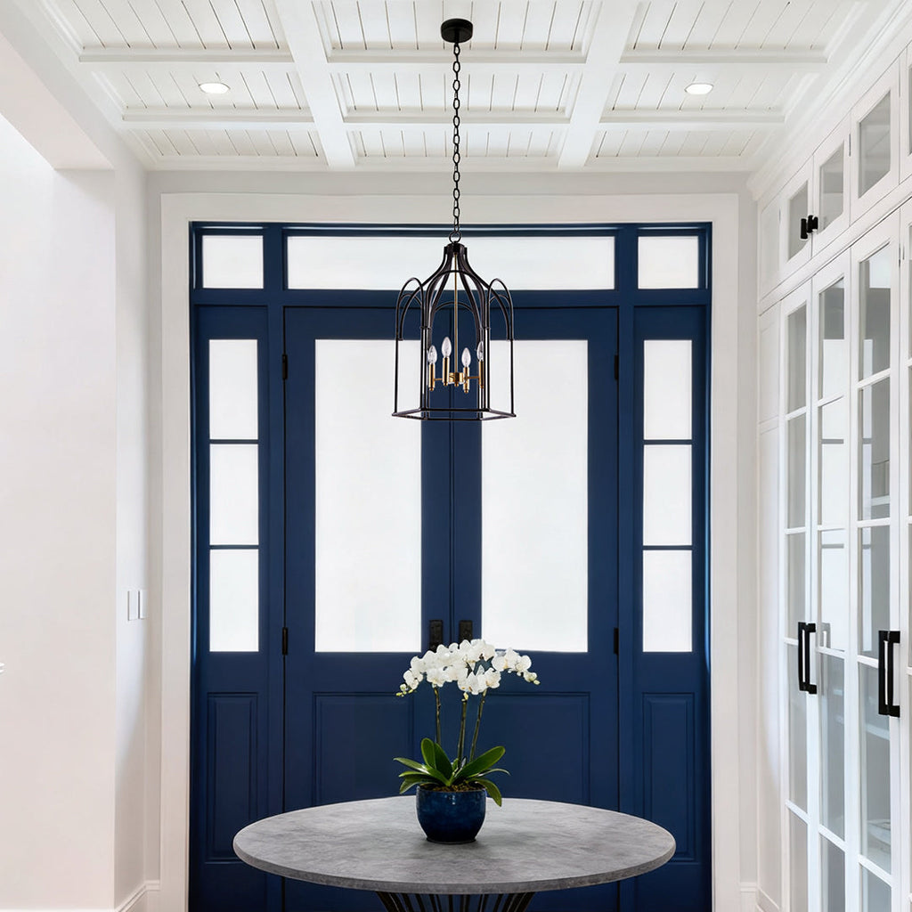 Lantern Chandelier Vintage Industrial Ceiling Light