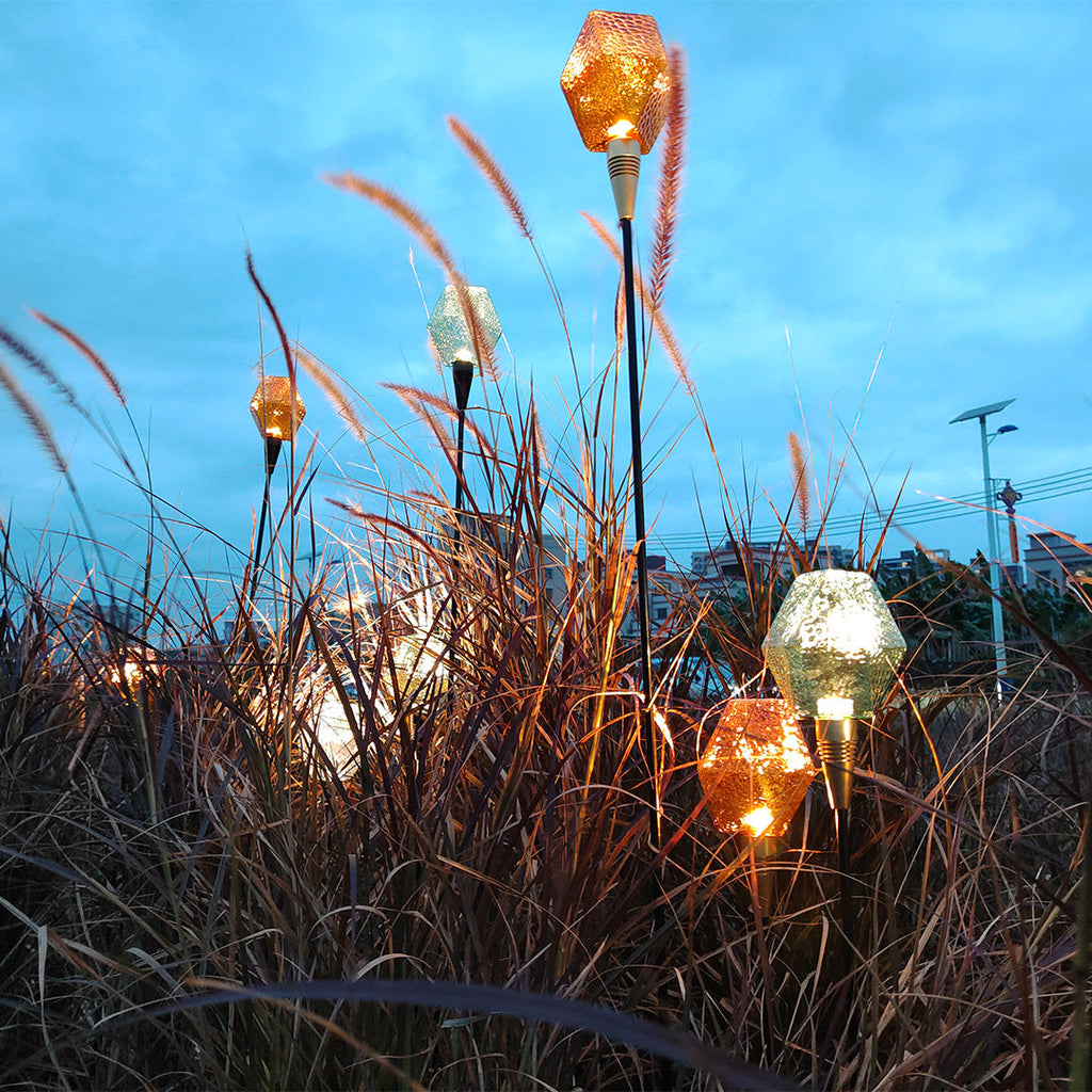 LED Diamond Pathway Lights - Decorative Landscape Lighting for Garden Walkways