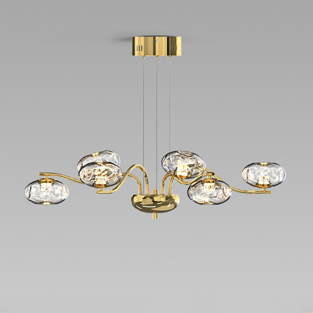 Modern Full Spectrum LED Chandelier - Magic Bean Glass Light