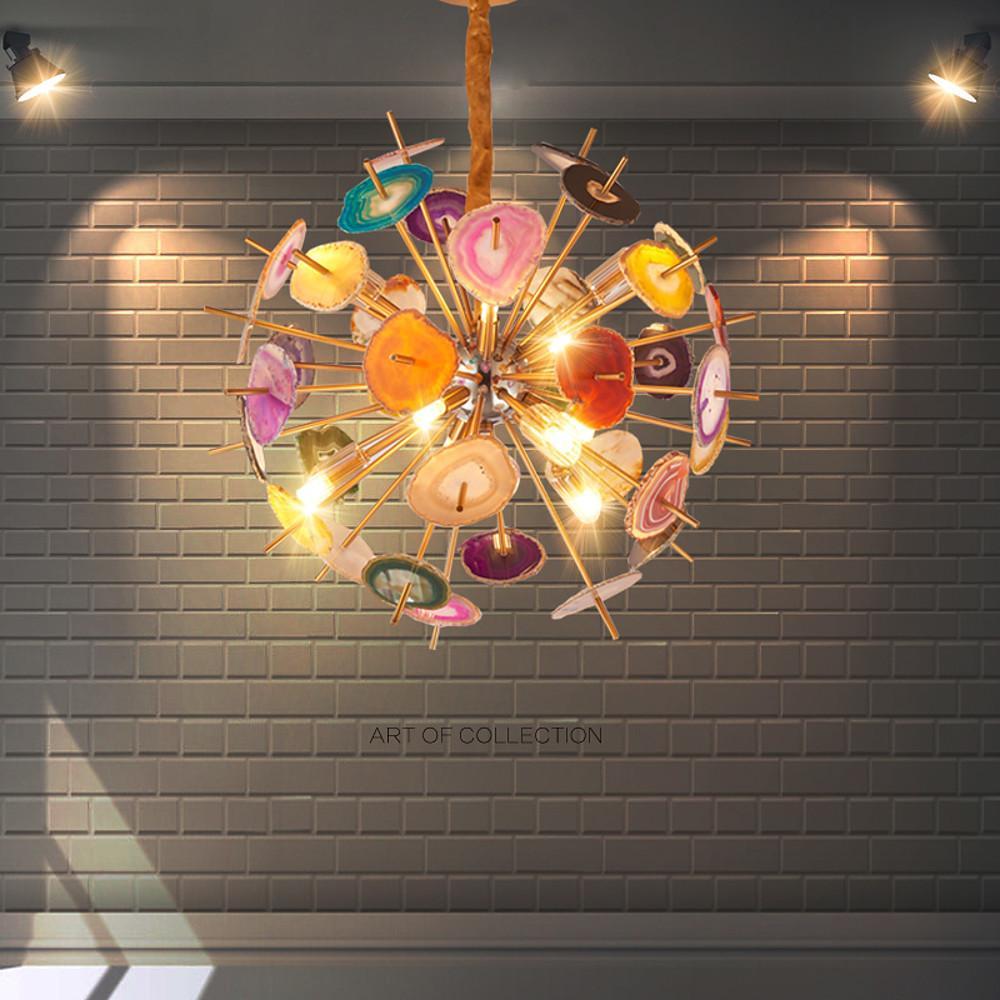 Colorful LED Globe Chandelier Pendant Light - 3 Light Modern Design