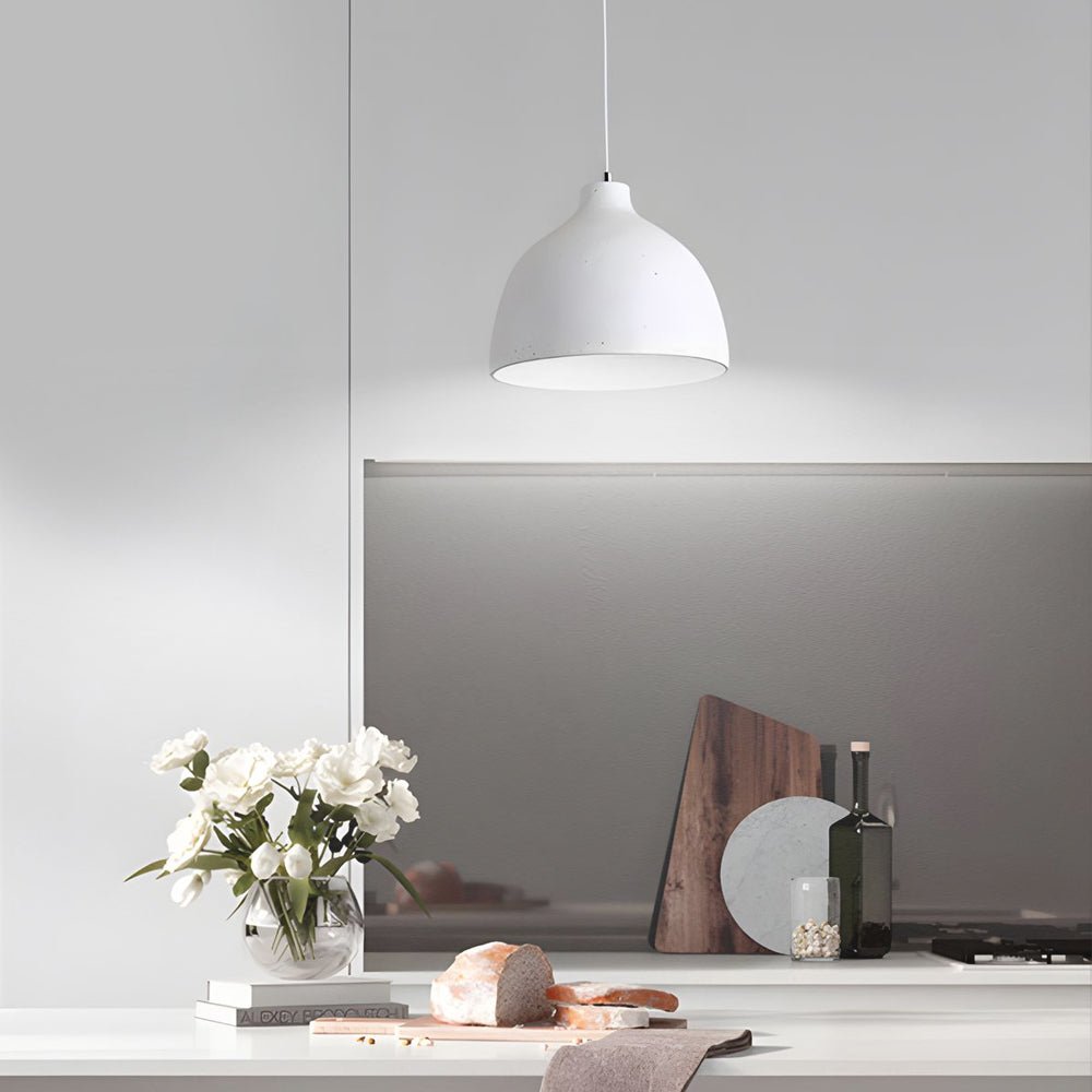 Modern Adjustable Resin Bowl Pendant Lamp - Stylish Lighting Fixture for Home Decor