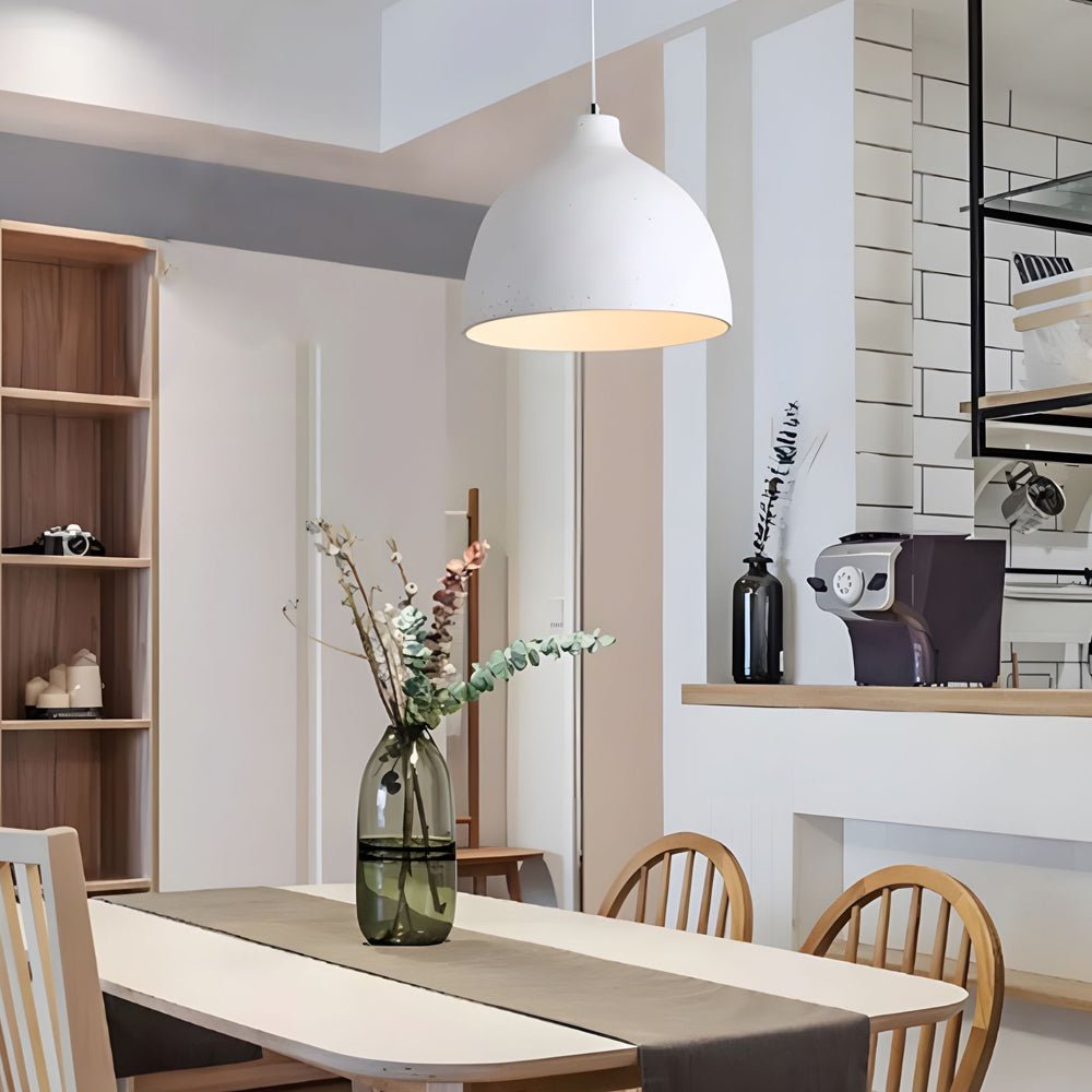 Modern Adjustable Resin Bowl Pendant Lamp - Stylish Lighting Fixture for Home Decor