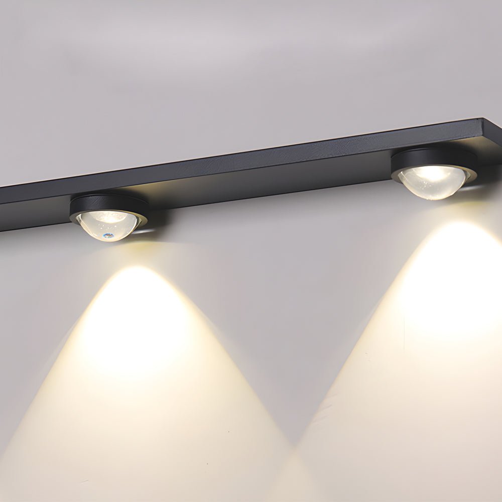 Black Linear Wall-Wash Ceiling Light - Surface Mounted Spot Light