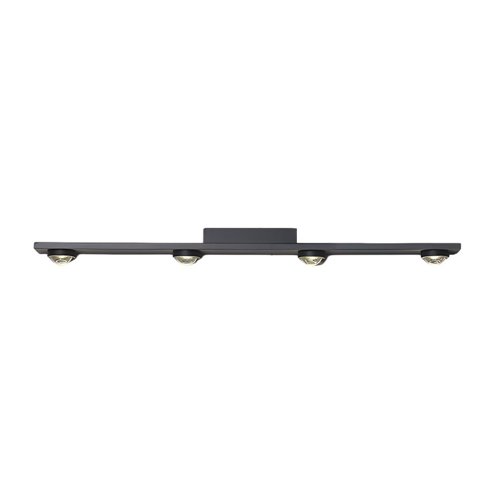 Black Linear Wall-Wash Ceiling Light - Surface Mounted Spot Light