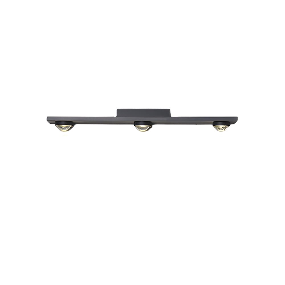 Black Linear Wall-Wash Ceiling Light - Surface Mounted Spot Light