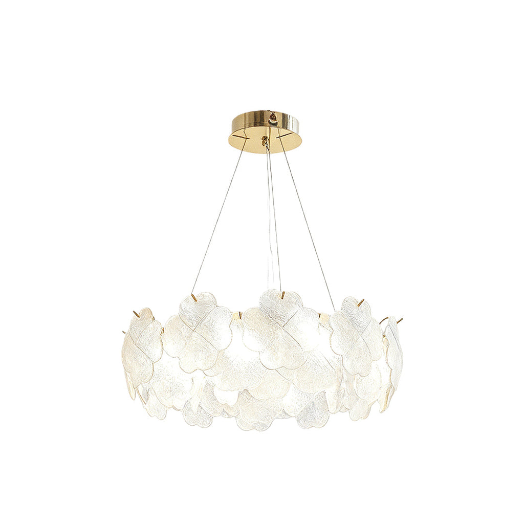 Artistic Glass Flower Chandelier - French Ceiling Light