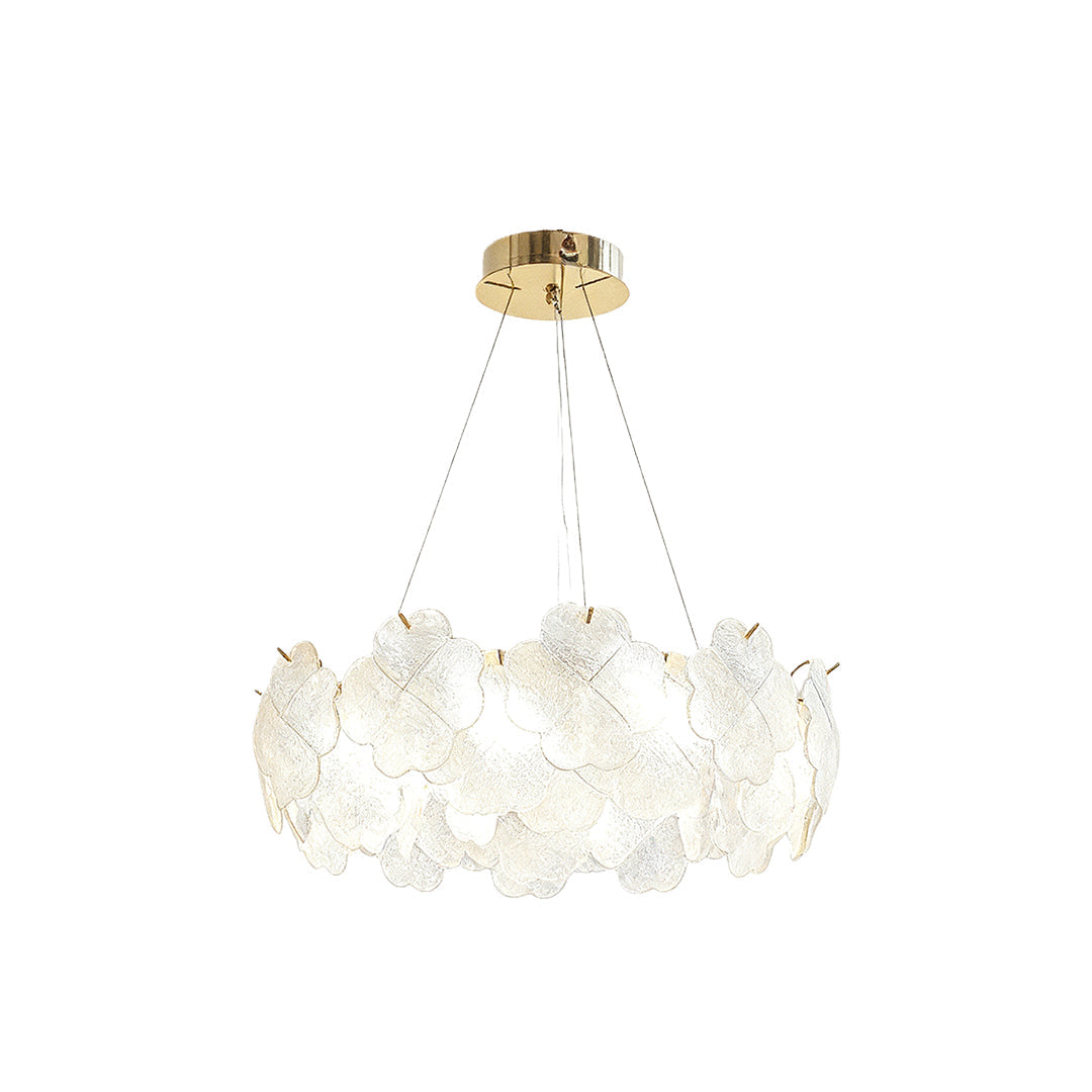 Artistic Glass Flower Chandelier - French Ceiling Light