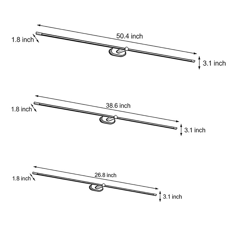 Modern Bathroom Vanity Light Strip - Adjustable Metal Cylinder Light Fixture for Contemporary Decor, Wall Mounted Vanity Lighting, LED Light Bar for Bathrooms, Elegant Design, Energy Efficient, Ideal for Home Renovation