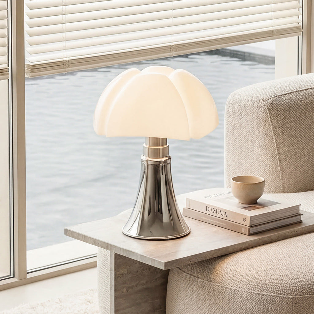 Bauhaus Style Iron Table Lamp - Italian Design Touch for Modern Interiors

This sleek Bauhaus-inspired table lamp showcases a fusion of functional design and Italian elegance. Crafted from durable iron, it features clean lines and a minimalist silhouette,