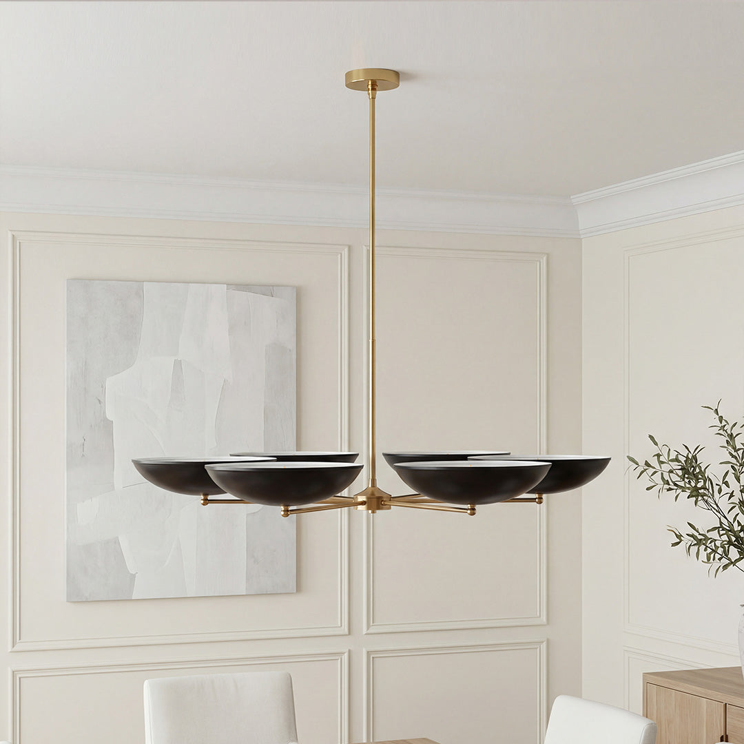 Black and Gold Vintage Chandelier Contemporary Ceiling Light