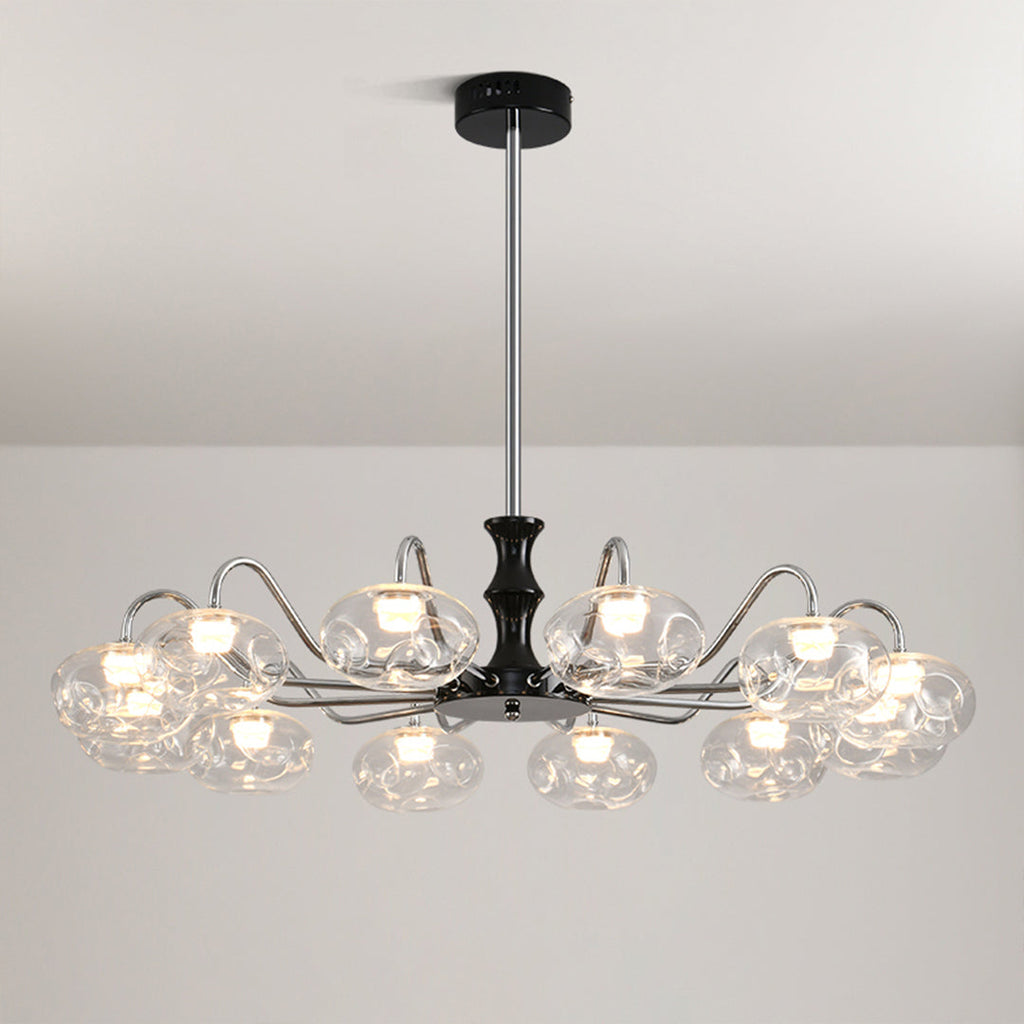 Magic Bean Lustre en Verre LED Chandelier Design Moderne