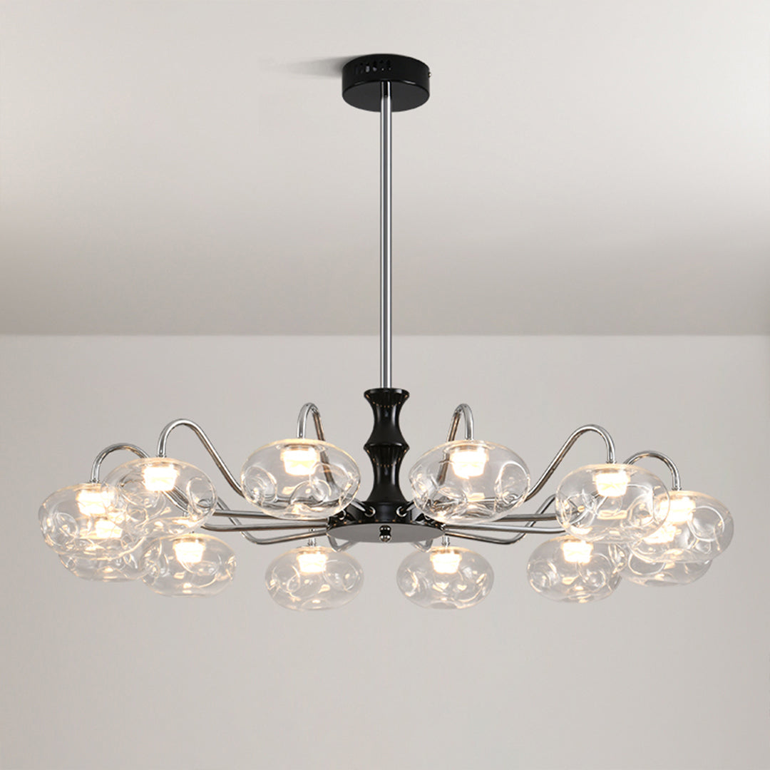 Magic Bean Lustre en Verre LED Chandelier Design Moderne