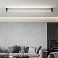 Modern Black LED Linear Ceiling Light - Multiple Sizes Available