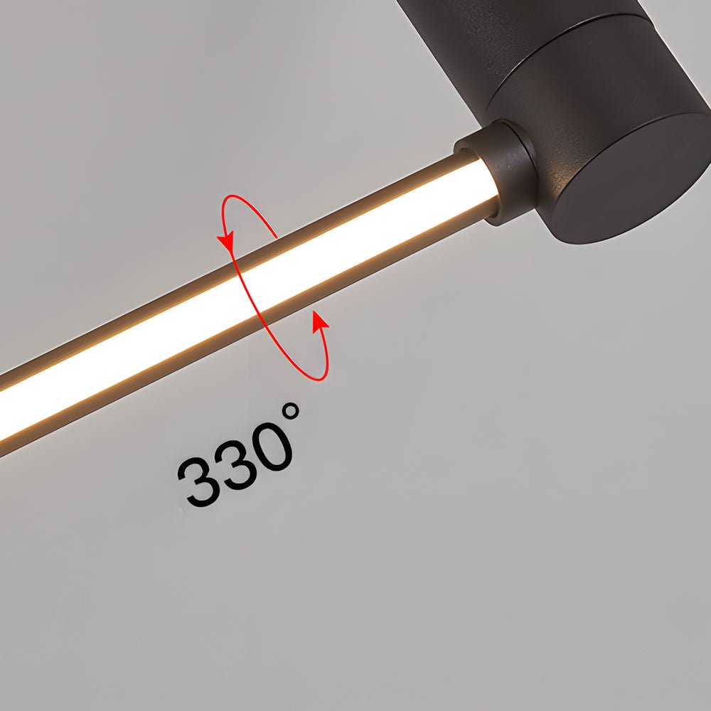 Modern Black LED Linear Ceiling Light - Multiple Sizes Available