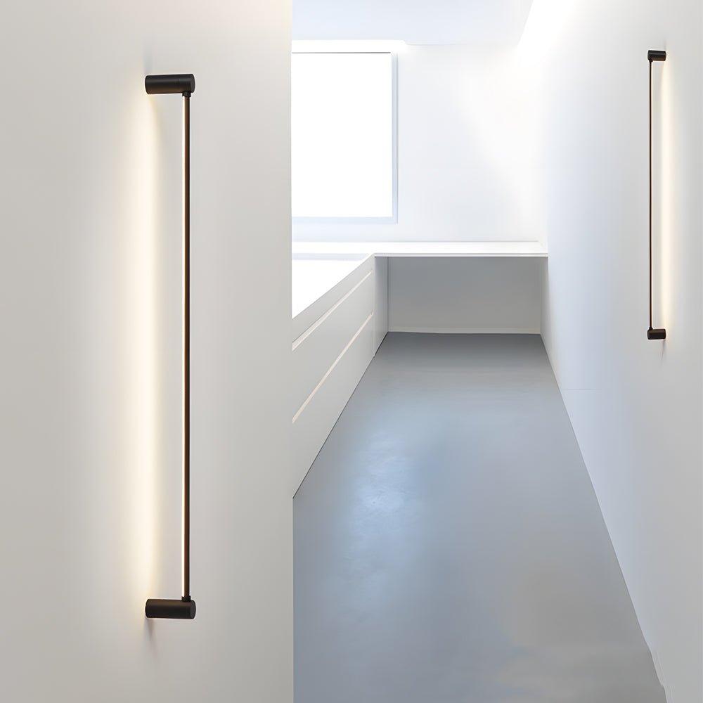 Modern Black LED Linear Ceiling Light - Multiple Sizes Available