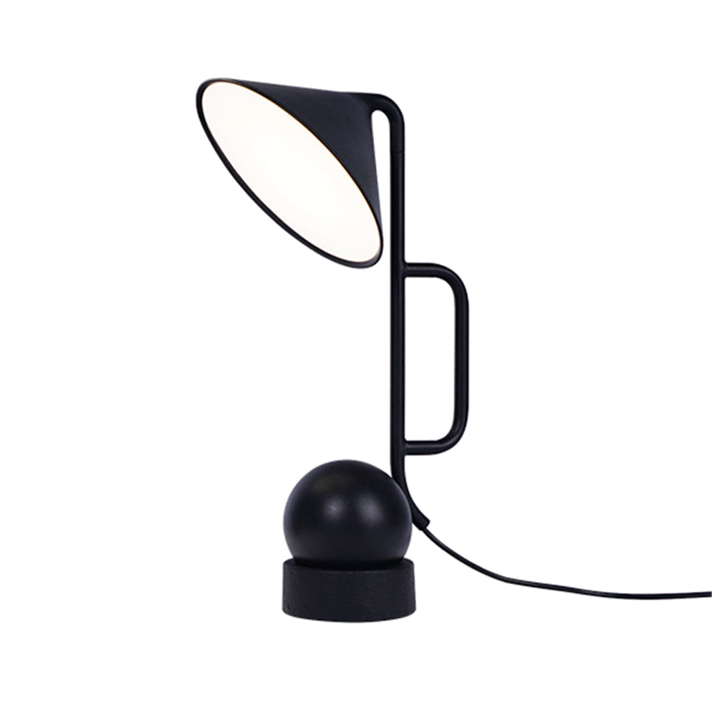 Black Metal Industrial LED Desk Lamp - Modern Study Lighting
