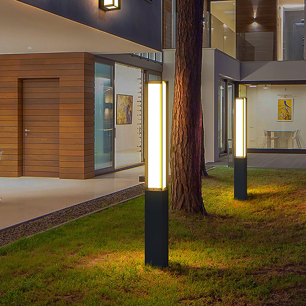 Classic LED Tall Bollard Lights - Sleek Weatherproof Path Lighting for Landscape