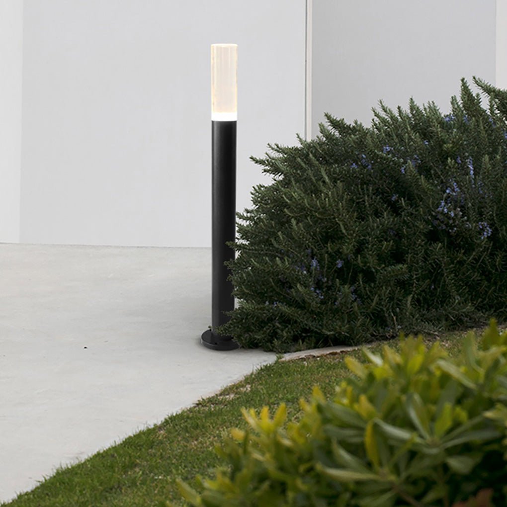 Modern Acrylic Waterproof Bollard Light - Minimalist Outdoor LED Lighting