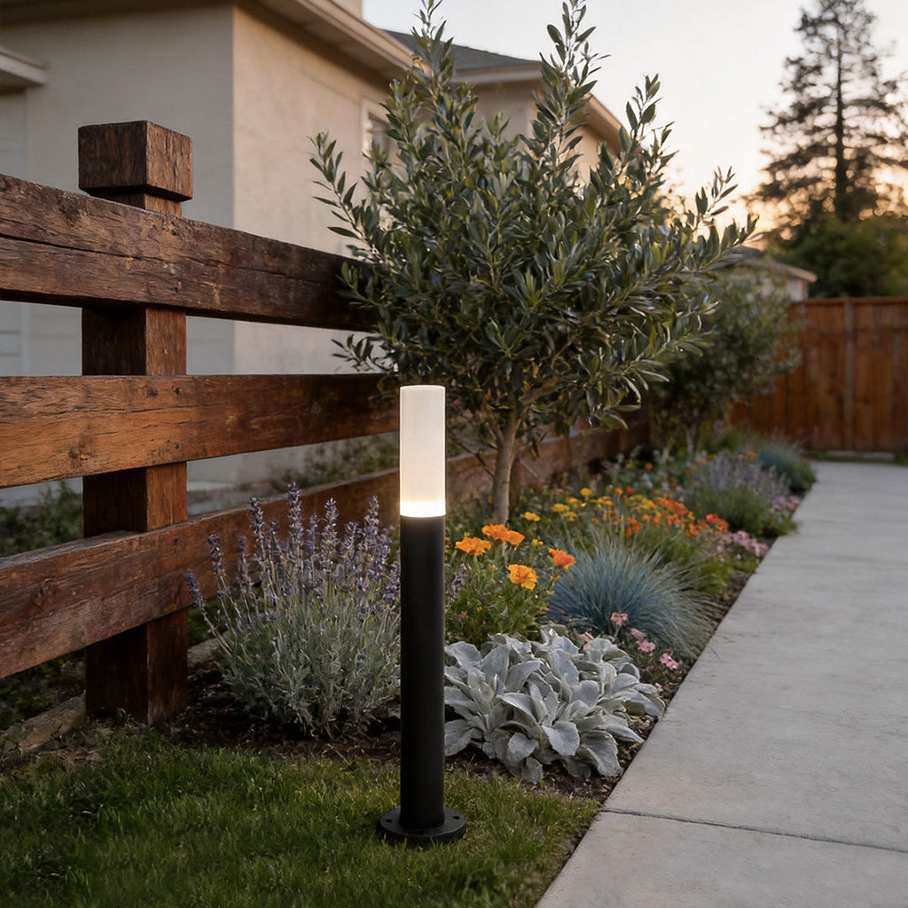 Modern Acrylic Waterproof Bollard Light - Minimalist Outdoor LED Lighting