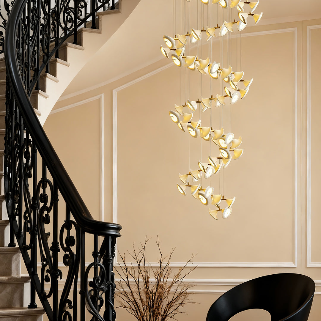 Ceramic Tulip Flower Luxury Chandelier Light