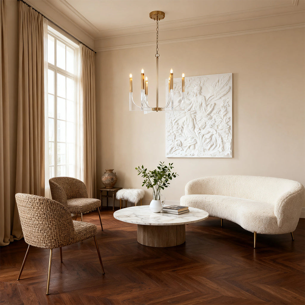 Acrylic Chandelier Elegant Minimalist Ceiling Light