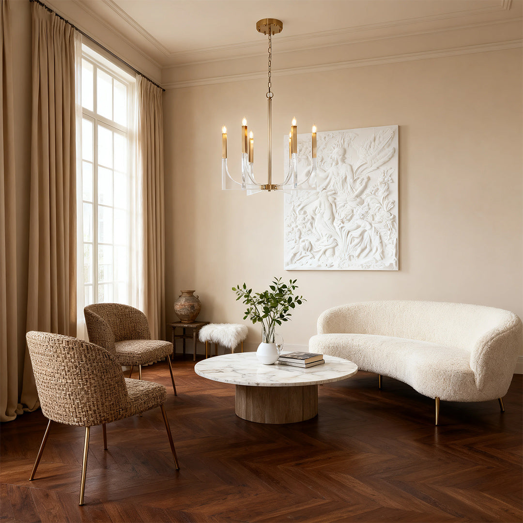 Acrylic Chandelier Elegant Minimalist Ceiling Light