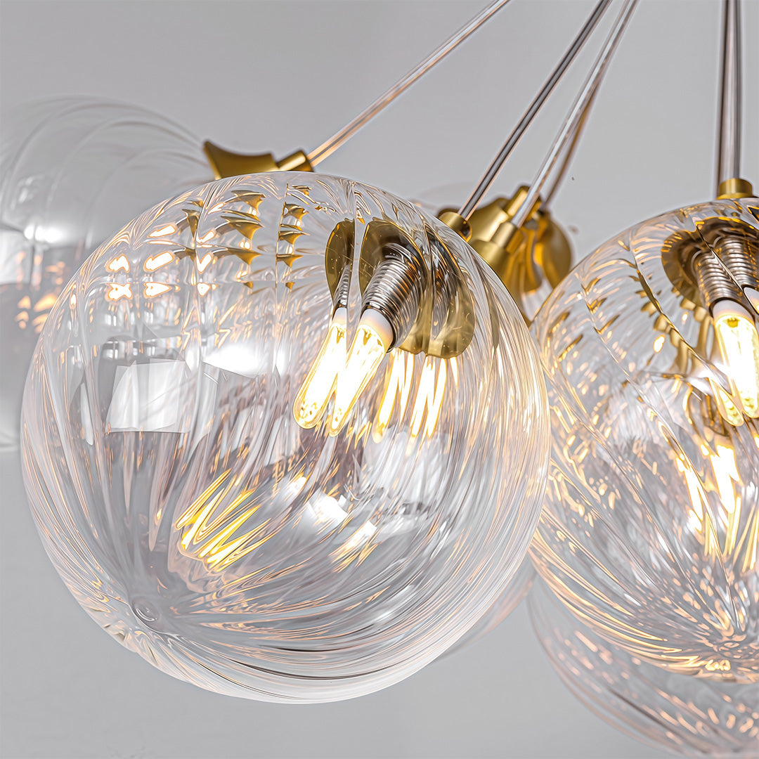 Modern Bubble Chandelier Minimalist Copper Ceiling Light