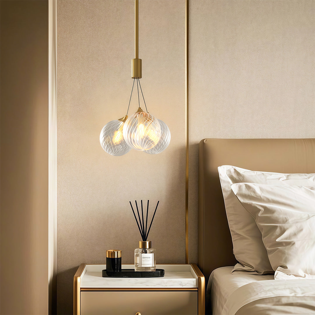 Modern Bubble Chandelier Minimalist Copper Ceiling Light
