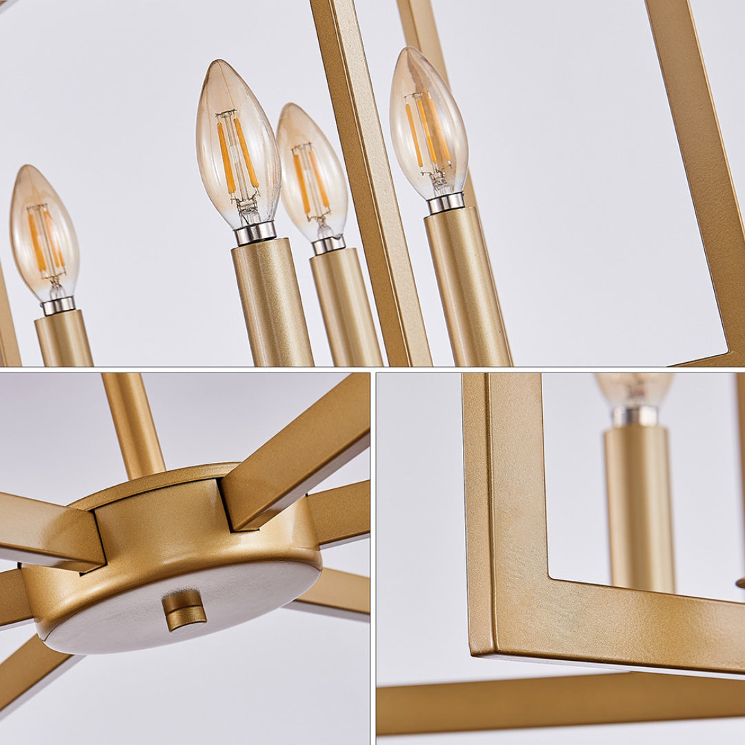 Candle Chandeliers Industrial Multi-Head Ceiling Lights