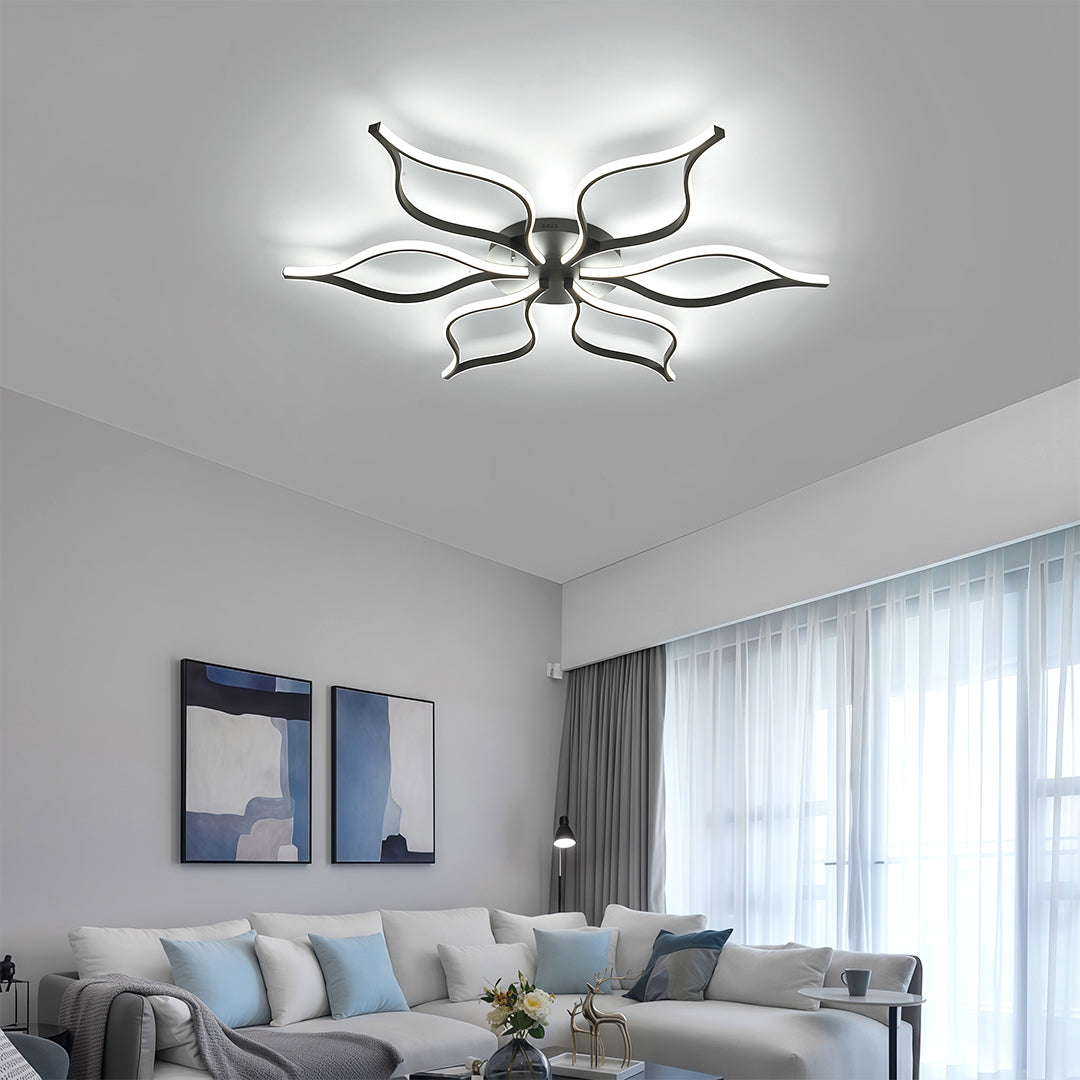 Modern Flush Mount LED Ceiling Light - Creative Indoor Lighting Fixture