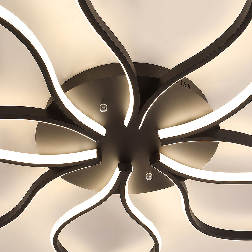 Modern Flush Mount LED Ceiling Light - Creative Indoor Lighting Fixture
