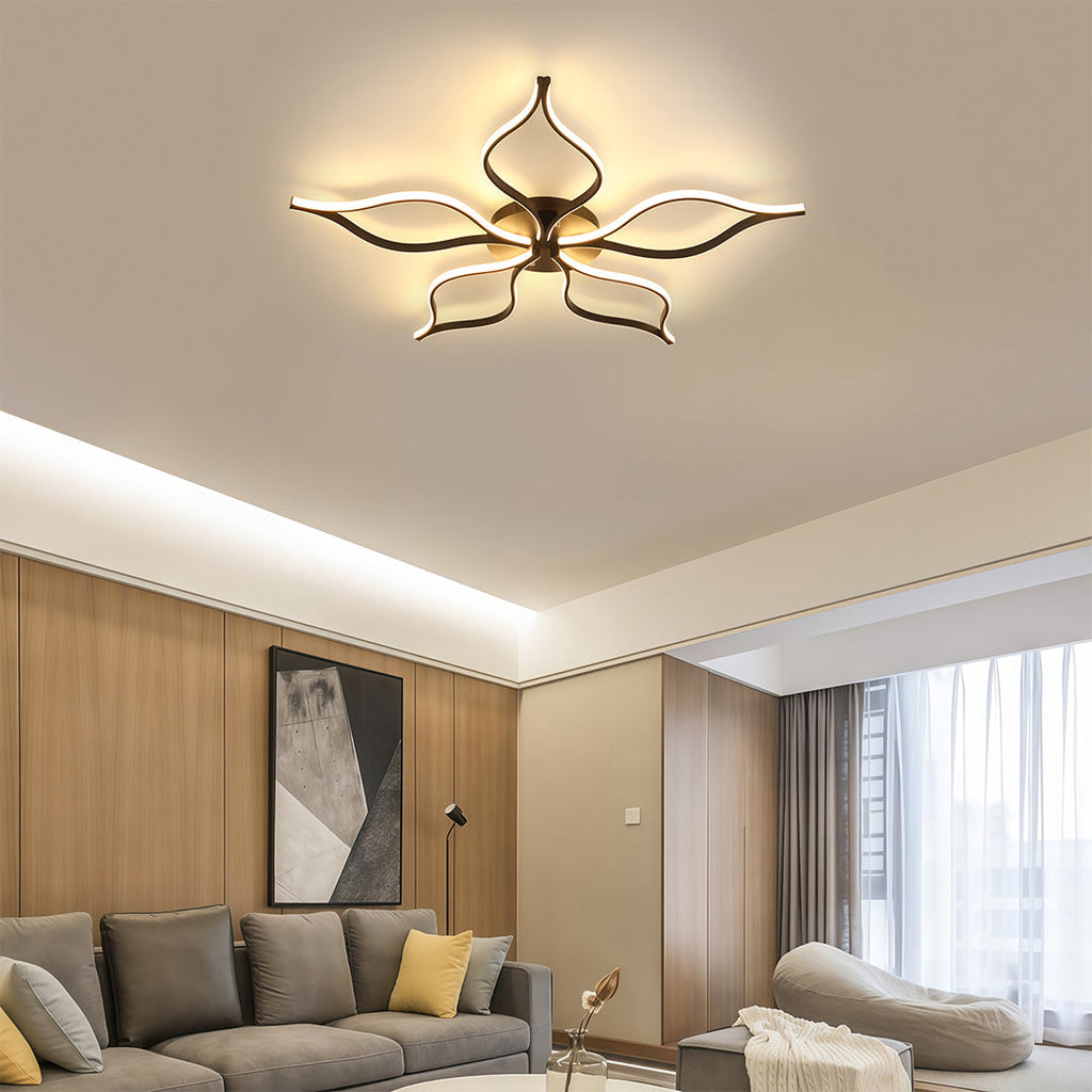 Modern Flush Mount LED Ceiling Light - Creative Indoor Lighting Fixture